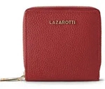 Lazarotti Bologna Leather Medium Zip-Around Geldb&ouml;rse Leder 10 cm - Rot
