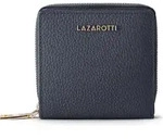 Lazarotti Bologna Leather Medium Zip-Around Geldb&ouml;rse Leder 10 cm - Dunkelblau