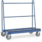 fetra 4445, Stahl, Transportwagen, Blau, 500 kg, 4 Rad/R&auml;der, 20 cm