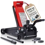AREBOS Hydraulischer Rangierwagenheber 3 t | 130&ndash;508 mm, 360&deg; Rollen