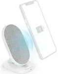 Hama Ladeger&auml;t "QI-FC10S-Fab", 10 W, kabellose Smartphone-Ladest - Wei&szlig;