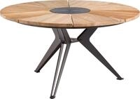 Niehoff - Gartentisch Nexor Teak ge&ouml;lt Durchmesser: 140 cm