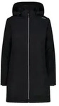 CMP Damen Jacke Coat Zip Hood Schwarz 34 - Schwarz - 34