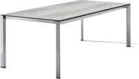 Sieger Tischgestell Aluminium Eisengrau L 220 cm/B 100 cm
