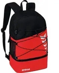 Erima Uni Six Wings Rucksack mit Bodenfach (7232319), rot/schwarz, 1 - Rot