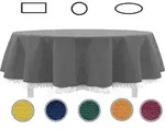Gartentischdecke mit Fransen Tischdecke rund oval eckig Classic 150x210 cm oval