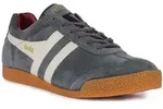 Gola Classics Harrier Herren Schn&uuml;rung Wildleder Leder Turnschuhe Dunkelgrau...
