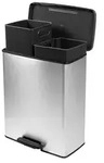 Curver Deco Bin Slim 254619 M&uuml;lleimer 52 L 486 X 615 X 284 Mm Silber Eimer615
