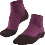 FALKE TK2 Wool Short Socken Damen burgundy 35-36 - Rot - 35-36