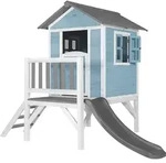 AXI Spielhaus Beach Lodge XL in Blau mit Rutsche in Grau | Stelzenhaus aus Holz...