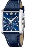 Festina Herren Uhr Elegant Leder Armbanduhr blau UF20636/2 - Blau