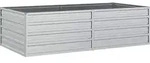 vidaXL Garten-Hochbeet 160x80x45 cm Verzinkter Stahl Silber - Silber