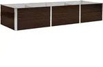 vidaXL Garten-Hochbeet Braun 240 x 80 x 45 cm Verzinkter Stahl - Braun
