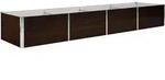 vidaXL Garten-Hochbeet Braun 320 x 80 x 45 cm Verzinkter Stahl - Braun