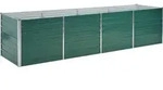 vidaXL Garten-Hochbeet Verzinkter Stahl 320x80x77 cm Gr&uuml;n - Gr&uuml;n