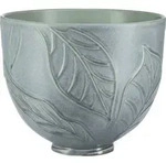 Kitchenaid R&uuml;hrsch&uuml;ssel 5KSM2CB5LB Spring Leaves Keramiksch&uuml;ssel 4,7L Gr&uuml;n-Blau
