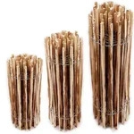 10m Staketenzaun 80cm hoch Lattenabstand 4-6cm Gartenzaun aus Haselnuss Holzzaun -