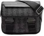 Lacoste The Blend - Umh&auml;ngetasche 21.5 cm (monogram noir gris) - Schwarz