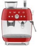 SMEG EGF03RDEU Espressomaschine, Kaffeevollautomat 50s Style, rot - Rot