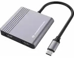 Conceptronic DONN13G, Kabelgebunden, USB 3.2 Gen 1 (3.1 Gen 1) Type-C, 100 W, Grau, 5