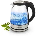 Esperanza EKK012, 1,7 l, 2200 W, Schwarz, Grau, Transparent, Kunststoff, Glas -