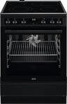AEG CIB6490APB, Freistehender Herd, Schwarz, Drehregler, Ber&uuml;hrung, Matte Black,