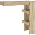 vidaXL Wand-Bartisch Sonoma-Eiche 102x45x103,5 cm Holzwerkstoff - Braun