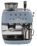 Smeg EGF03PBEU Espressomaschine, Kaffeevollautomat 50s Style, pastellblau - Blau