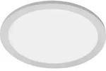 LED Panel Bewegungsmelder 20W chrom-wei&szlig; Metall-Kunststoff &Oslash;30cm Telefunken -