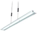 Lindby LED-Pendelleuchte Sladja, chrom, Glas, Touchdimmer