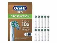 Oral-B Pro CrossAction Aufsteckbürsten für elektrische Zahnbürste, 10 Stück,