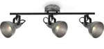 Deckenleuchte Retro 3xE14 dreh-& schwenkbar 40W Metall Antik-silber Briloner