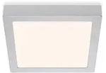 LED Aufbauleuchte Deckenlampe 16,5 W Quadratisch Chrom-Matt Briloner - Grau
