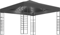 vidaXL Gartenzelt mit LED-Lichterkette 3x3 m Anthrazit