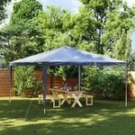 vidaXL Partyzelt 4x4 m Blau - Blau