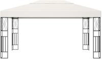 vidaXL Pavillon 3&times;4 m Creme Stoff
