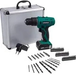 Vonroc Akkubohrmaschine 12V &ndash; Li-Ion &ndash; inklusive Aluminiumkoffer