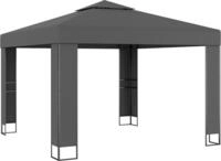 vidaXL Pavillon mit Doppeldach 3 x 3 m Anthrazit