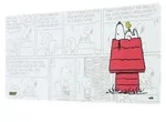Snoopy Schreibtischunterlage f&uuml; r Spiele - Wei&szlig;