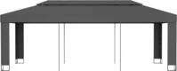vidaXL Pavillon mit Doppeldach 3 x 6 m Anthrazit