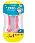Venus Gillette Sensitive Damenrasierer Einweg, 3 + 1 Rasierer