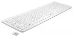 Delock USB Tastatur 2,4 GHz kabellos wei&szlig; (flach) - Wei&szlig;