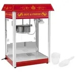 Professionelle leistungsstarke Popcornmaschine regelbar 230V 1.6kW rot - Rot