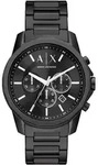 Armani Exchange Banks Chronograph Herrenuhr - Schwarz