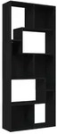 vidaXL B&uuml;cherregal Schwarz 67x24x161 cm Holzwerkstoff - Schwarz