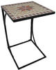 Garden Pleasure Beistelltisch AMARILLO 35x35cm Metall mit Mosaik-Tischplatte -
