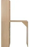 vidaXL Bartisch mit Schrank Eichenoptik 115x59x200 cm - Braun