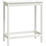 vidaXL Bartisch Wei&szlig; 100x50x110 cm Massivholz Kiefer - Wei&szlig;