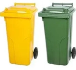 SuperSparSet 2x PROREGAL 2-Rad-M&uuml;lltonne MGB | HDPE-Kunststoff | 120 Liter |...