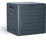 Aufbewahrungsbox f&uuml;r Garten WOODEBOX - anthrazit 140 Liter - Dunkelgrau